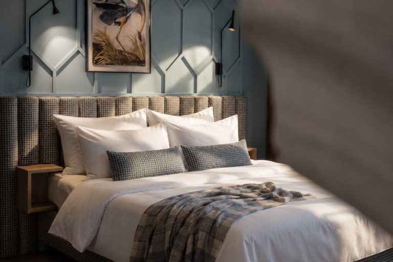 Suite room interior at Zeeland Hotel, designed by Studio Hank.